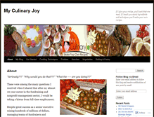 Tablet Screenshot of myculinaryjoy.com